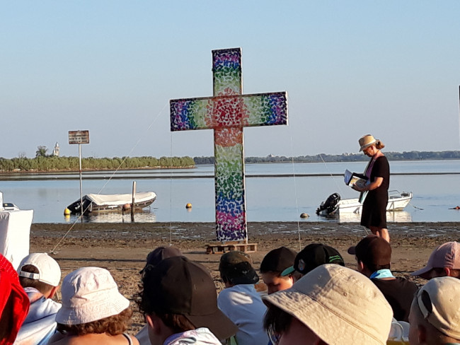 Tauferinnerungsgottesdienst am Strand Konficamp