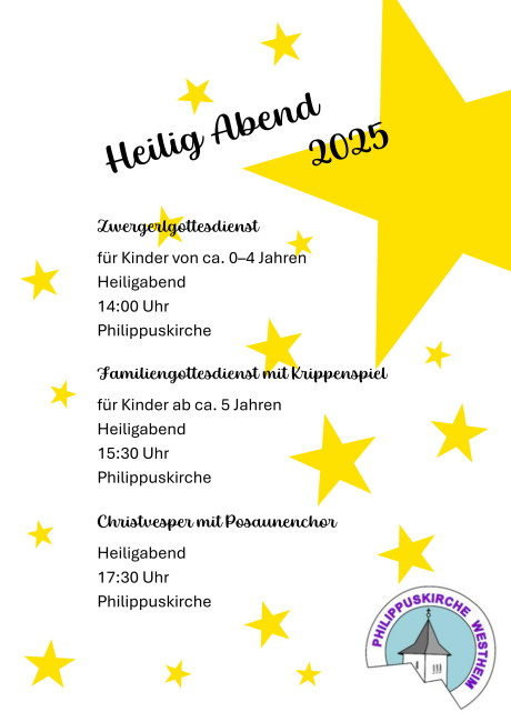 Plakat Weihnachten 2025